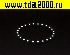 Ангельские глазки 3528 белые 2800-3500k 33 светодиода d10cm 12V<br>вид 2