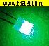 Светодиод прямоугольный 2х5х7мм зеленый яркий рассеянный 3.0~3.2в