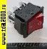 Клавишный 31х25 6pin 2позиции красный KCD4-202011CRBA выключатель рокерный (Переключатель коромысловый)